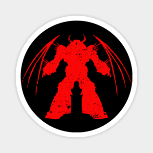 Robot silhouette  (Red) Magnet